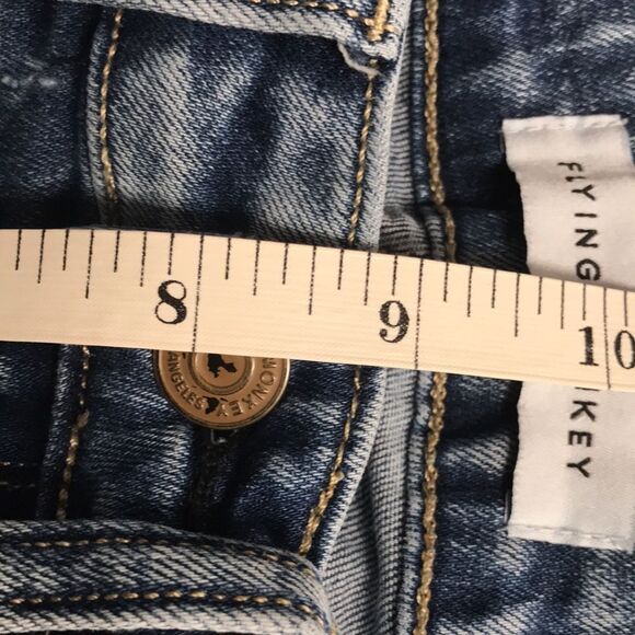 FLYING MONKEY Pricilla High Rise Distressed Skinny Jeans Size 25 Ripped Denim - Picture 9 of 11